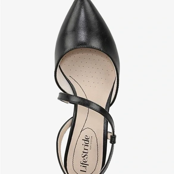 Life Stride Black Slingback Heels - Picture 5 of 5